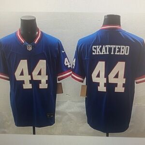 Cam Skattebo Stitched Jersey Royal 100th Season State Patch